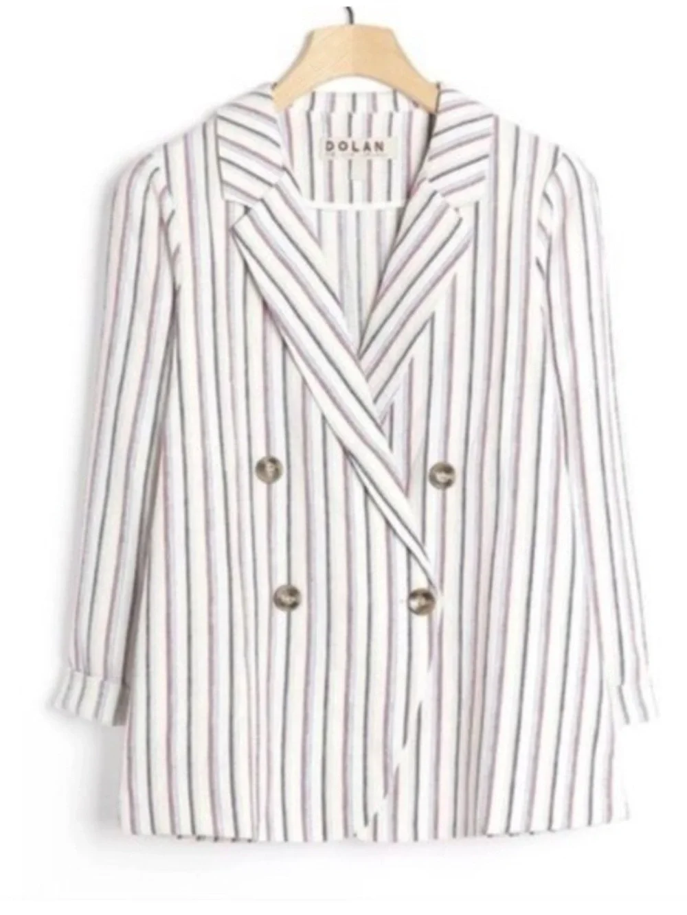 Anthropologie Dolan Anna Linen Blend Stripe Blazer Size XS EUC Career Summer